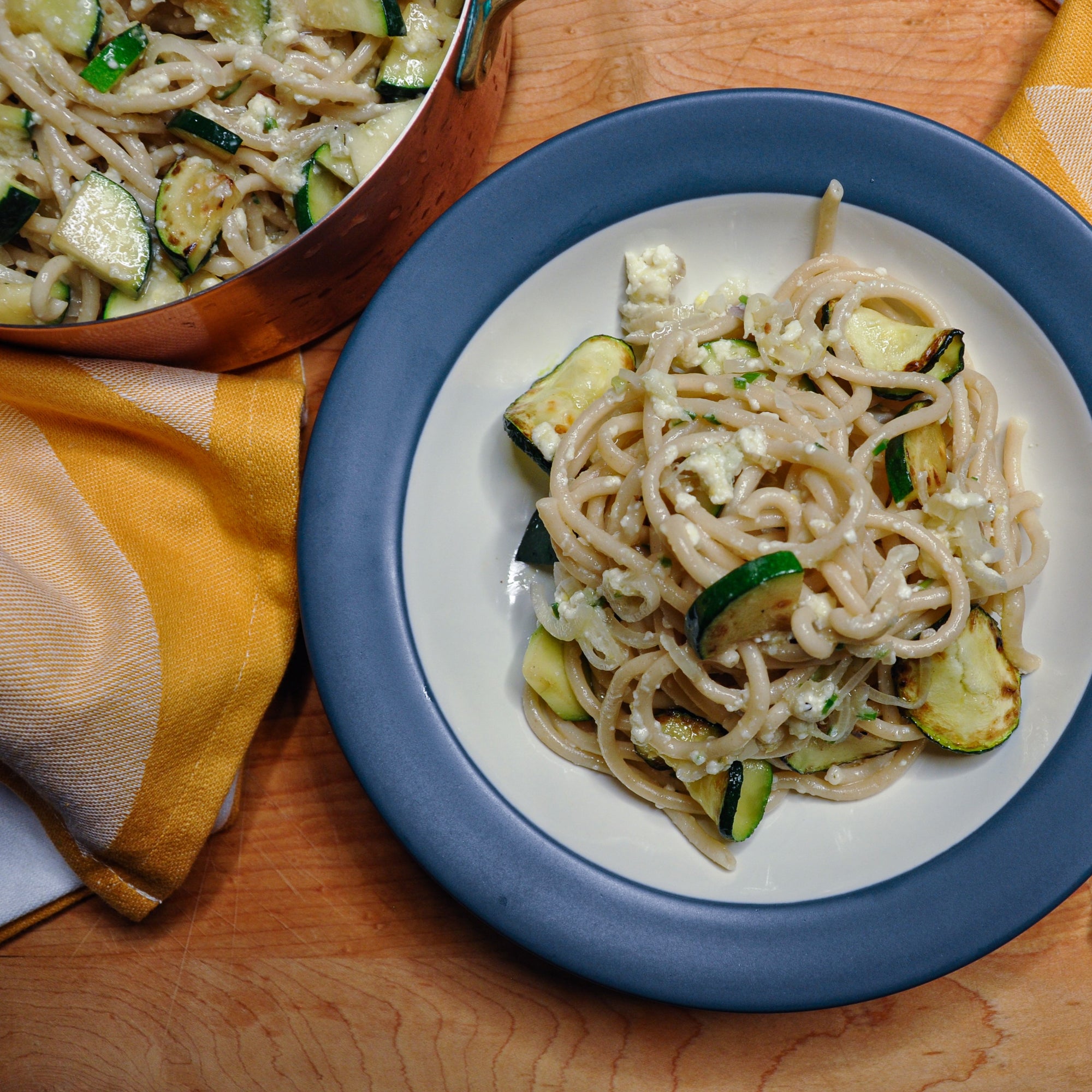 Ricotta & Zucchini Bucatini