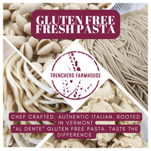 Load image into Gallery viewer, collage of gluten free pasta, gluten free linguine, gluten free macaroni, fresh gf pasta 