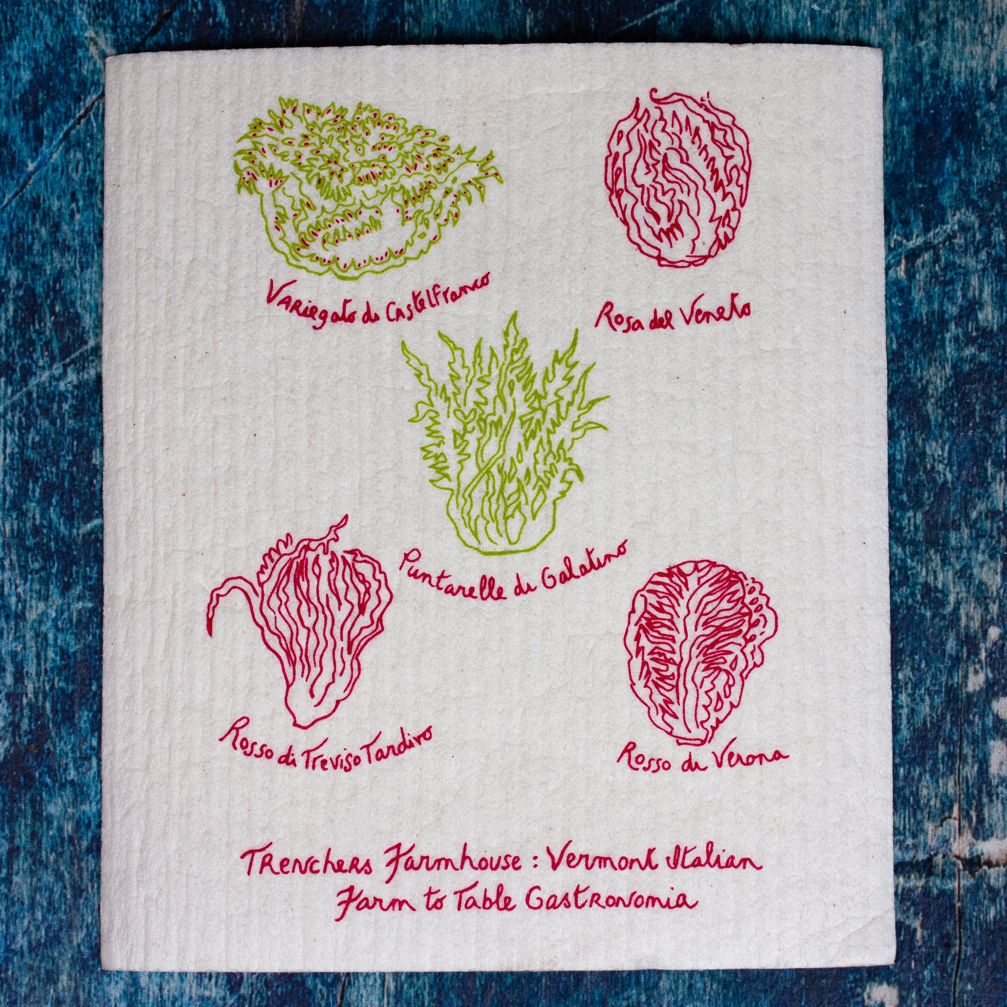 Radicchio Swedish Dishcloth