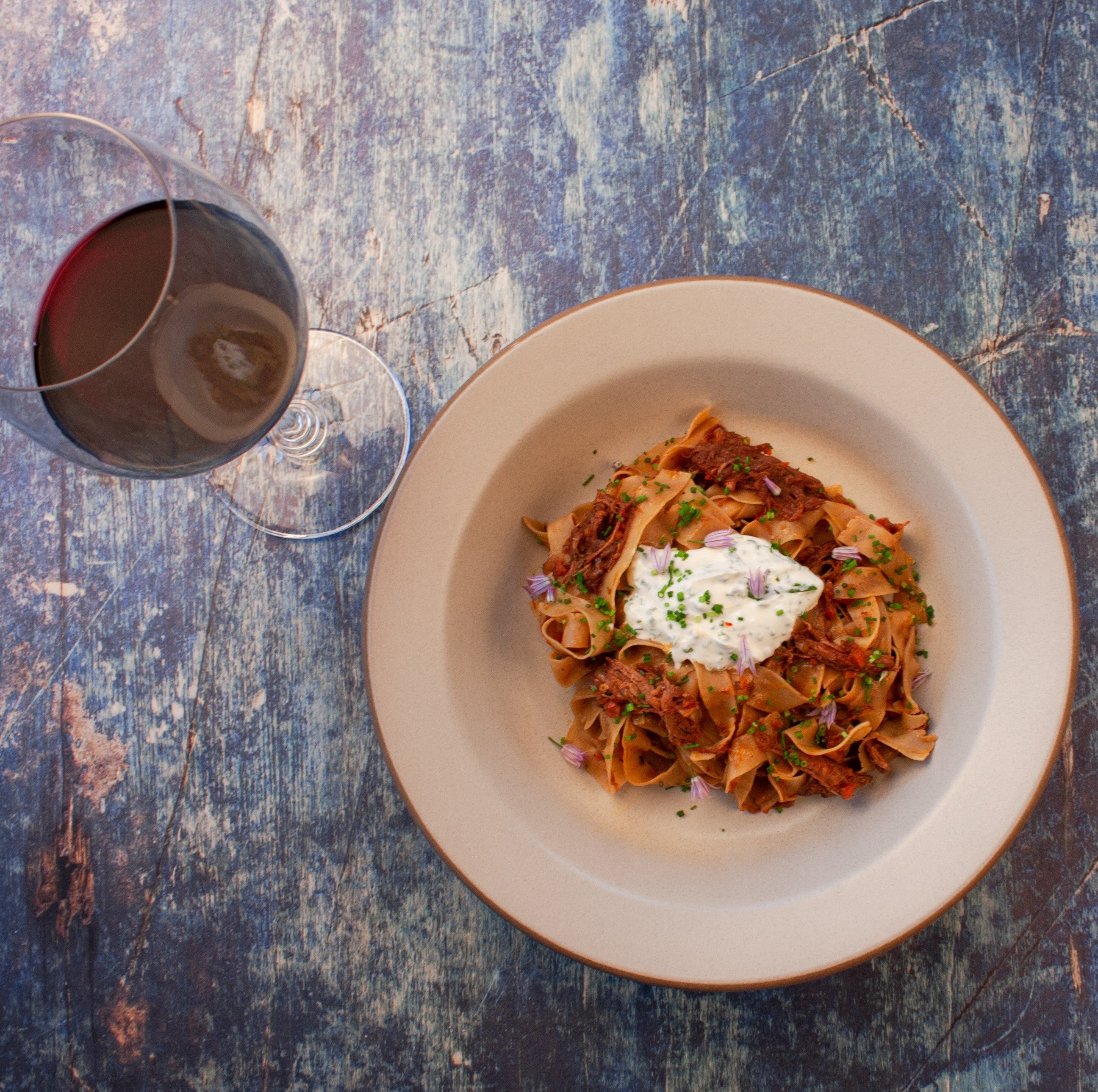 Tagliatelle con Ragui di Carne 