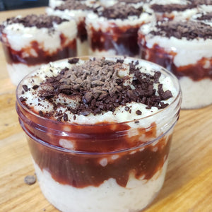 Rice Pudding - Strawberry with Nutella Chip Mascarpone Whip